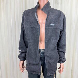 Men's Columbia Granite Mountain Fleece Jacket Gray LT Zip Front XT6354